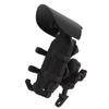 Motorcycle Phone Mount with Vibration Dampener and Safety Lock Adjustable Handlebar Phone Bracket Fo