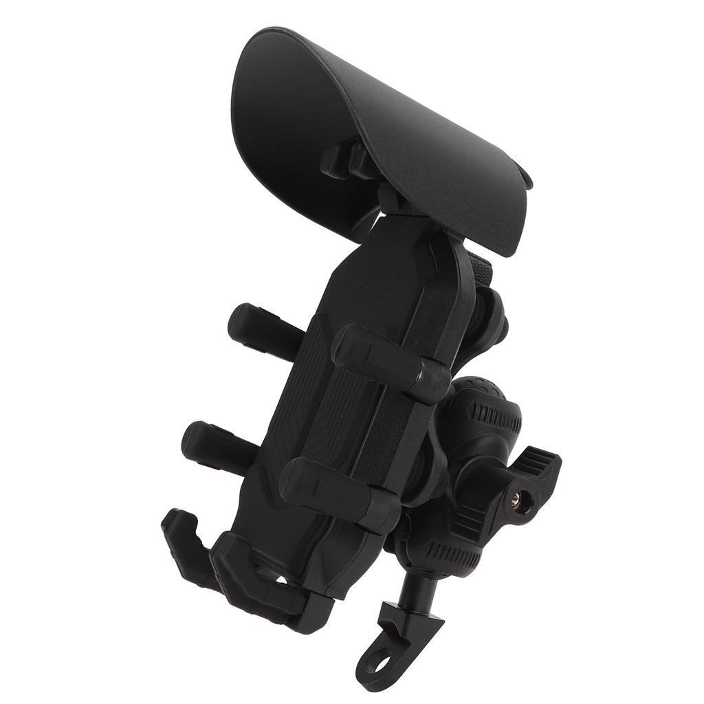Motorcycle Phone Mount with Vibration Dampener and Safety Lock Adjustable Handlebar Phone Bracket Fo