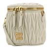 MIU MIU Lammleder Umhängetaschen Damen Beige 5NR018_AFP_PF009