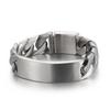 19mm Kalen Stainless Steel ID Link Bracelet for Men Lassa Vintage Thick Cuban Chain Accessories Chunky Trendy Jewelry Holiday Gift
