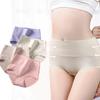 4Pcs Cotton Women's Panties High Waist Body Shaper Underwear Plus Size Breathable Panty Solid Ladies Briefs Slim Female Lingerie