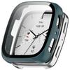 Fullt beskyttende glassdeksel for Huami Amazfit Active 2 firkantet smartklokke skjermbeskytter deksler deksel skall og herdet glassfilm