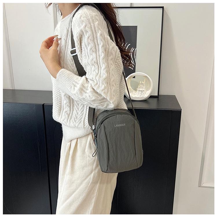2025 Women's Trendy Nylon Crossbody Backpack: Summer Shoulder Bag, Phone & Chest Bag for Couples