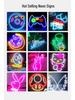 Neon Happy Birthday Luminous Wall Sign for Party or Bedroom Decor