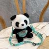 Cute Backpack Panda Plush Toy Small Backpack Chinese Panda Souvenir Children's Crossbody Bag Shoulder Bag