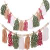 Colorful Hanging Pendant Boho Style Tassel Banner Xmas Gift Christmas Tassel Ornaments Home Decor