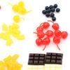 New Simulation Food Fake Cherries Chocolate Cookie Stick Resin Miniature Art Flatback Cabochon DIY Decorative Craft Scrapbooking