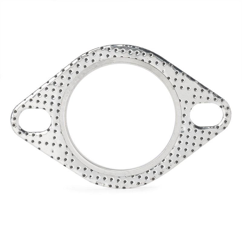 20x 2.5 Inch/63mm Universal Engine Exhaust Pipe Gasket With Two Holes Repairing Parts Rustproof Reliable Sealing Car Accessories