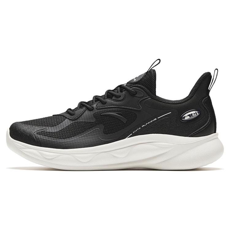 New Anta Mianbomb 2 Cushioned Slip Resistant Breathable Low Top Running Shoes Women's Black 922345577-4