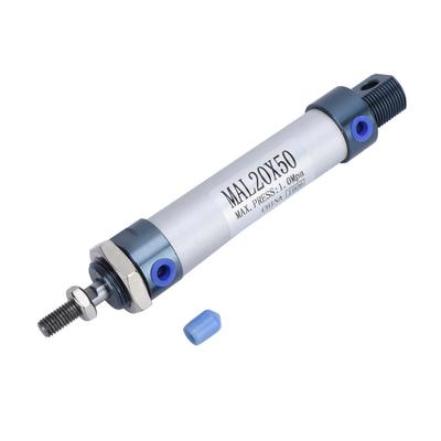 MAL 20mm Single Rod Double Acting Mini Pneumatic Air Cylinder Aluminum Alloy (50mm Stroke)