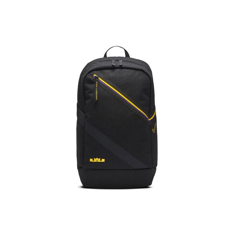 Nike LeBron James Basketball Training Polyester Backpack Unisex Backpacks Black CT3756-011 Black