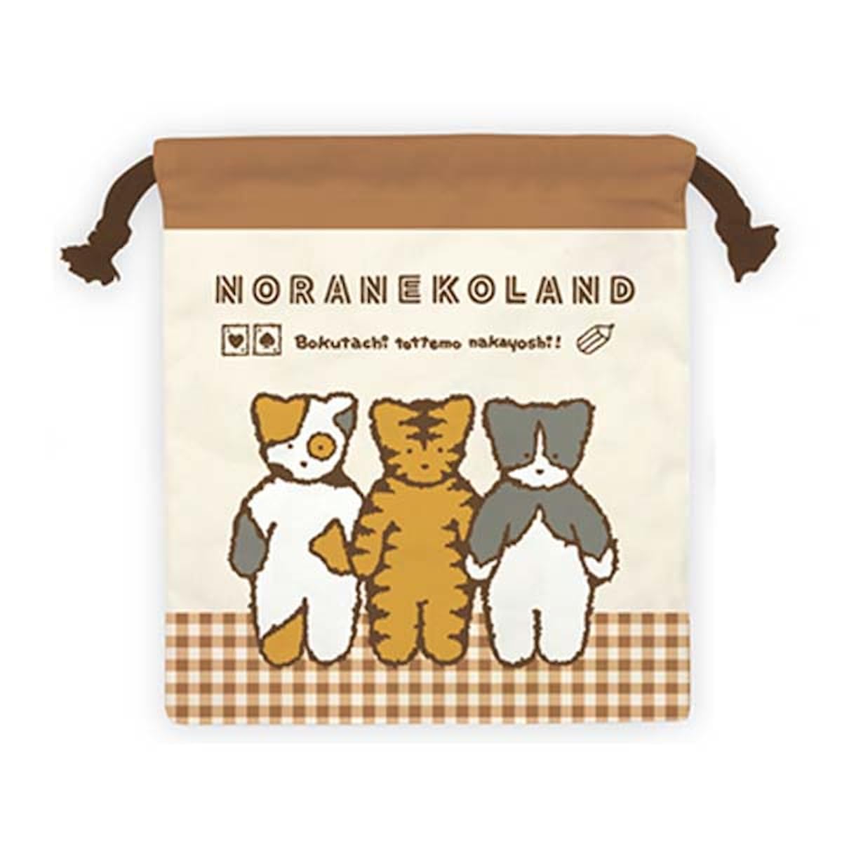 

Компания K Сумка-мешок с персонажами Sanrio Noraneko Land H205 x W180 мм (Серия «Кошки») SAK-KC-NN