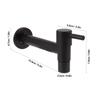 G1Celsius2 Wall Mounted Cold Water Tap 304 Stainless Steel Single Handle Cold Faucet Bathroom Garden Faucet Tap Black