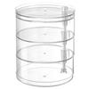 Rotating Multi-layer Jewelry Storage Box: Large Capacity Transparent Organizer for Earrings, Necklaces, and More
