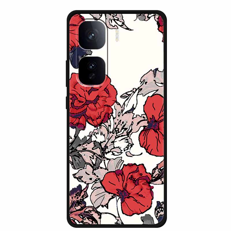 For iQOO Neo 10 Phone Case 3D Relief Emboss Flower Cover for Vivo iQOO Neo 10 Pro plus Silicone Soft Protective Cases Neo10 Pro+