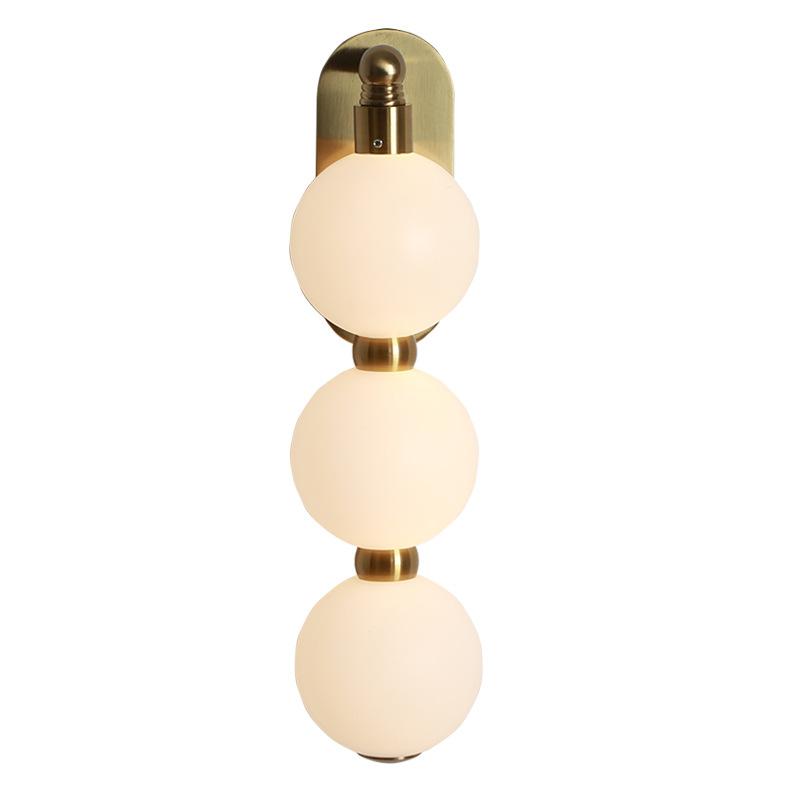 European-style Creative Simple LED Ball Wall Lamp Bedroom Bedside Lamp Living Room Background Wall Corridor Stair Crossing Lamp