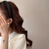 Cream-colored Texture Sponge Hairband for Girls with A Sweet Small Headband Style Hairpin