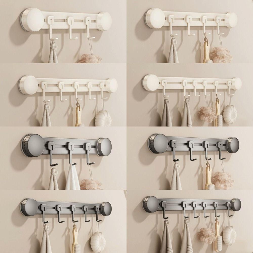 No Drilling Hanging Clothes Hooks Wall-Mounted Kitchen Storage Hooks  for Home