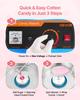 Electric Cotton Candy Machine, 1000W Electric Floss Maker With Cover, Commercial Cotton Candy Machine w/Stainless Steel Bowl & Sugar Scoop, Ideal for