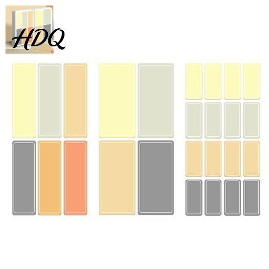 Tear Resistant Paper 3 Pack Waterproof Handwritten Label Stickers Multi-Color Synthetic Adhesive Labels Self Labels Tear-Resistant Smooth