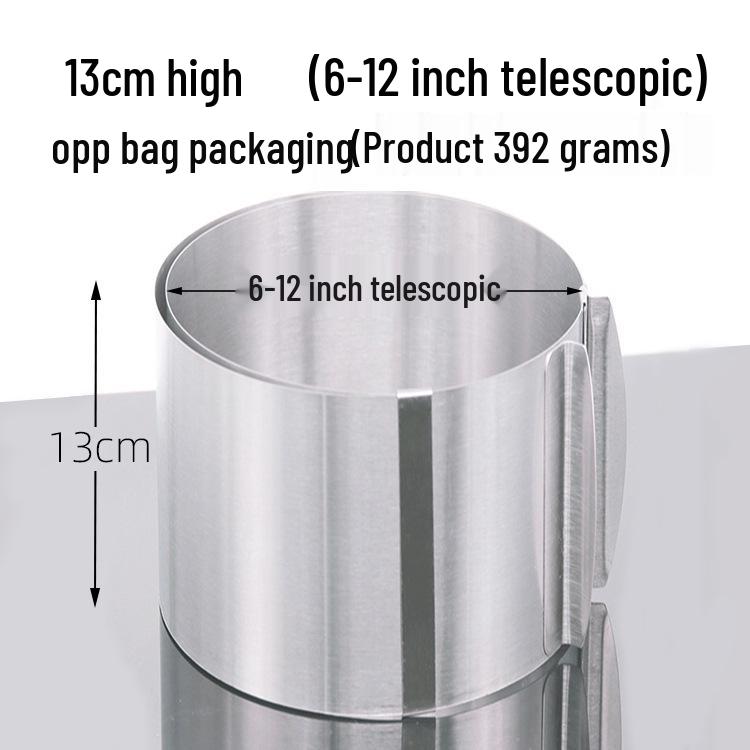 Set mit 9 Mousse-Ringen aus Edelstahl, 15,24-30,48 cm Kuchenback- und Käsekuchen-Schichtformen