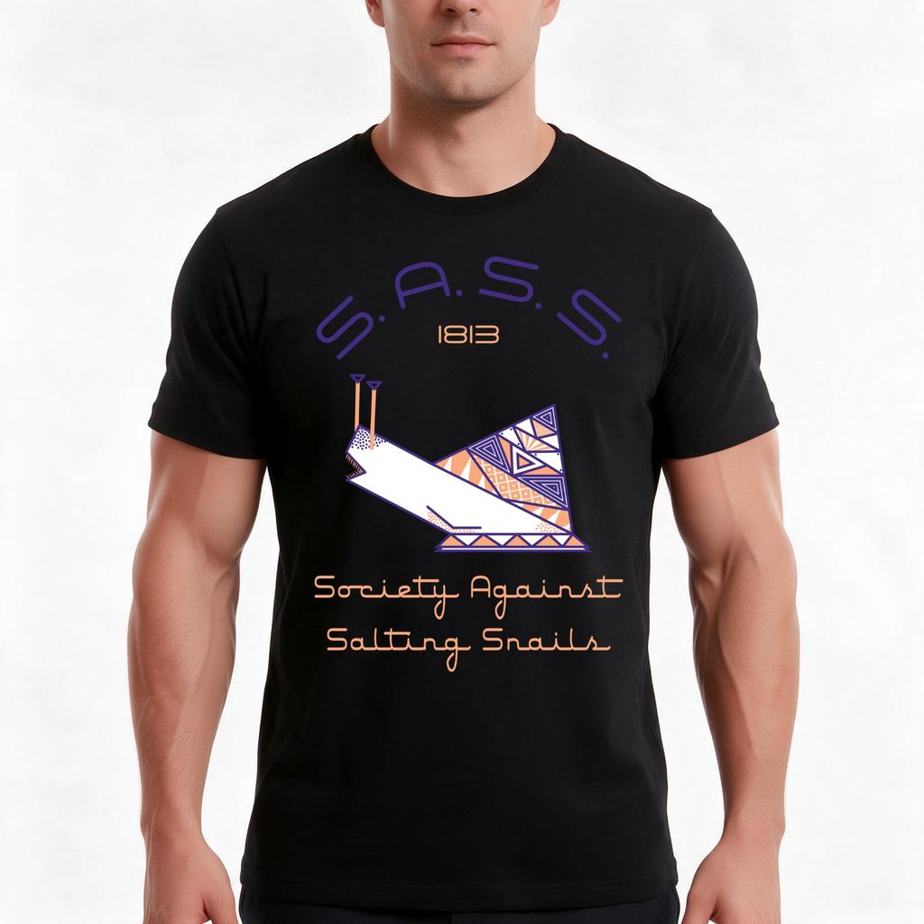 Society Against Salting Snails Tshirt Summer Casual Cotton Tee Oversized Streetwear Tops Vintage Graphic Print 100 Cotton