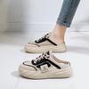 Baotou Half Slippers Women's Summer New Hollow Mesh Single Shoes Without Heel Sneakers