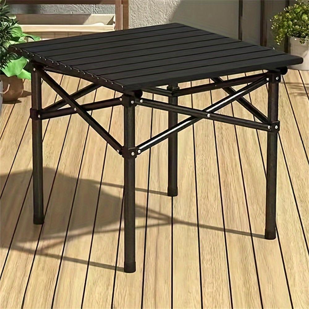 Masă Laterală de Camping Pliabilă Mică cu Geantă de Depozitare, Masă Laterală Portabilă Pliabilă din Aluminiu pentru Cort de Picnic în Aer Liber