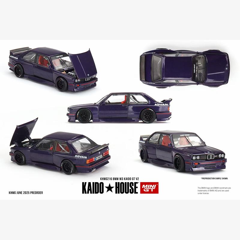 KHMG 216 1:64 BMW M3 Kaido GT V2 Openable Hood Diecast Car Model Kaido House MINIGT