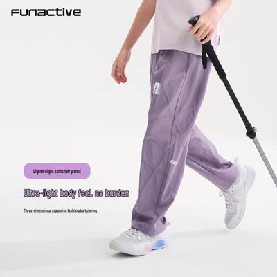 Lässige, wasserabweisende, lockere, geschwungene Sporthose für Mädchen
