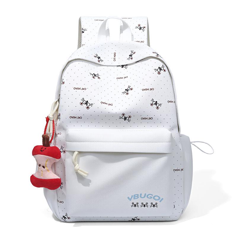 Schoolbag Cartoon Printing Travel Lightweight High-value Girls Schoolbag Large Capacity Ins Niche Non-collision Backpack