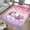 1PC Unicorn Rainbow Non-Slip Floor Carpet, Office, Family, Bedroom, Studio - Large Area Rug,  Decorative Mat, Longlasting Material-C0428