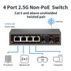 2,5 Gbit/s Ethernet-Switch 4 Ports 2500 Mbit/s Netzwerk-Switcher 2 Ports SFP+ Steckplatz 10G Home Lab Hub Internet-Splitter Plug and Play