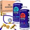 Kit para rellenar aire acondicionado de coches r1234yf gas + sellador nordero