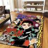 Demon Slayer Living Room Bedroom Carpet, Home Decor Cool Movie Mat and Play Floor Mat -HE38