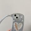 Lustrzana torebka z kryształkami 3D Pasek na rękę Etui na telefon Do iPhone 17 Air 16 15 14 13 12 11 Pro Max Odporne na wstrząsy etui