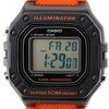 Casio STANDARD DIGITAL Wristwatch for Men and Black and Orange W-218H-4B2 Women, Affordable, [Used]