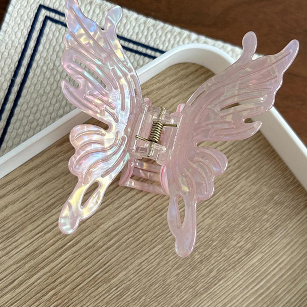 Summer French Butterfly Hair Clips Sweet Hair Claw Clip Cute Fairy Shark Clip Hairgrip Girls Ponytail Holder Hair Accessories