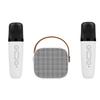 Mini Karaoke Machine Bluetooth-compatible Speaker 1-2 Wireless Microphone  Karaoke Speaker Set Music Player for Party Home