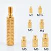 202Pcs Threaded Inserts Set with Soldering Tip & Adapter M2 M3 M4 Knurled Nut Brass Heat Set Inserts for Plastic and 3D Printing