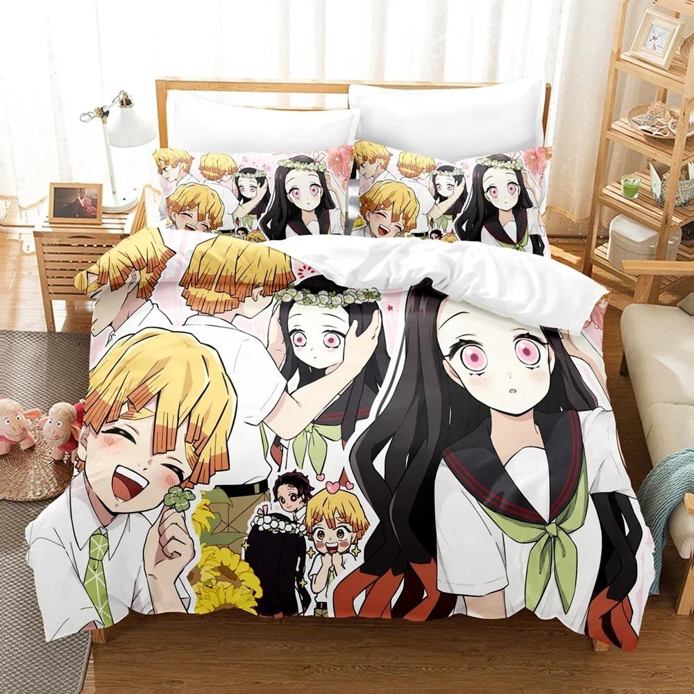 3D Anime Kawaii Girls Out Of The Blade Bedding Sets Duvet Cover Set With Pillowcase Twin Full Queen King Bedclothes Bed Linen