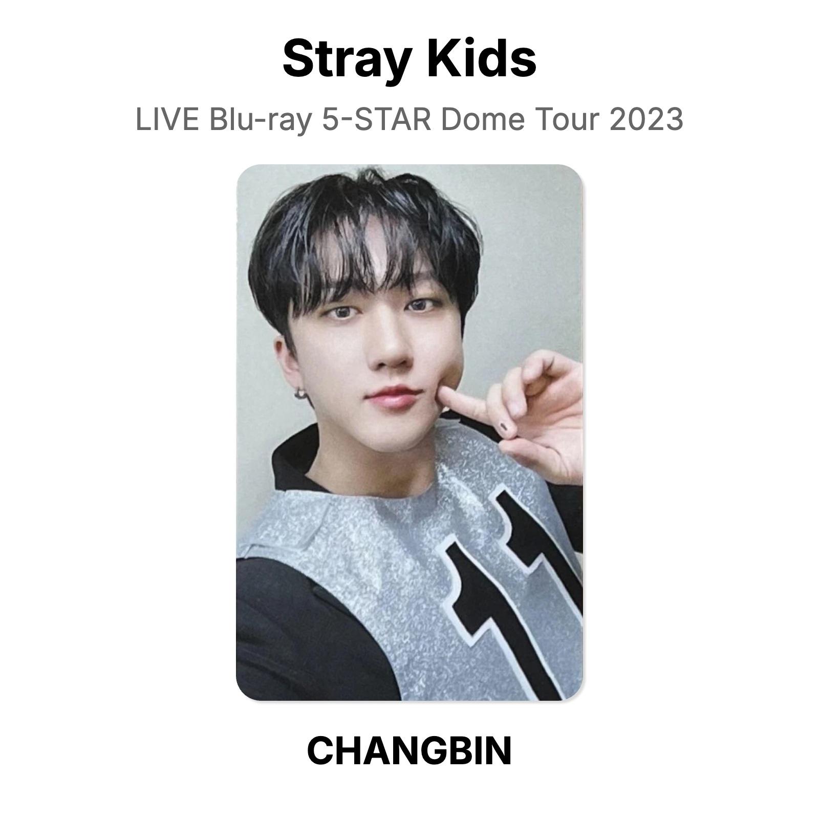 Stray Kids LIVE Blu-ray 5-STAR Dome Tour 2023 Official Photocard CHANGBIN