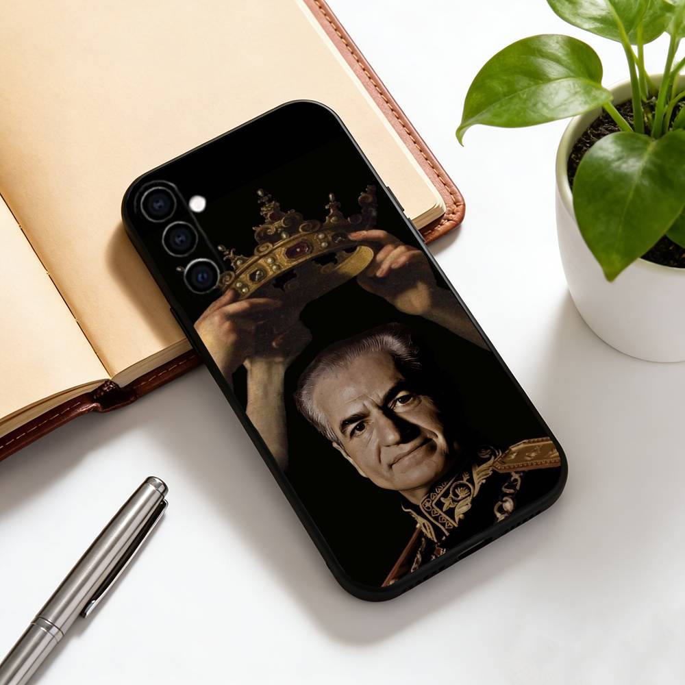 Mohammad Reza Pahlavi Phone Case For Samsung Galaxy A73,A72,A71,A70,A53,A52,A51,Soft Silicone Black Cover