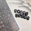 Snowflake Plaid Christmas Nail Art Stamping Plate Template