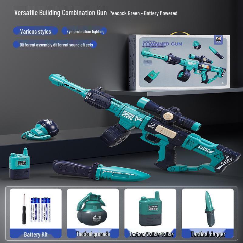 DIY Magnetic Gun Kit with Sound & Light for Kids Ages 3-6 - Educational Toy & Gift