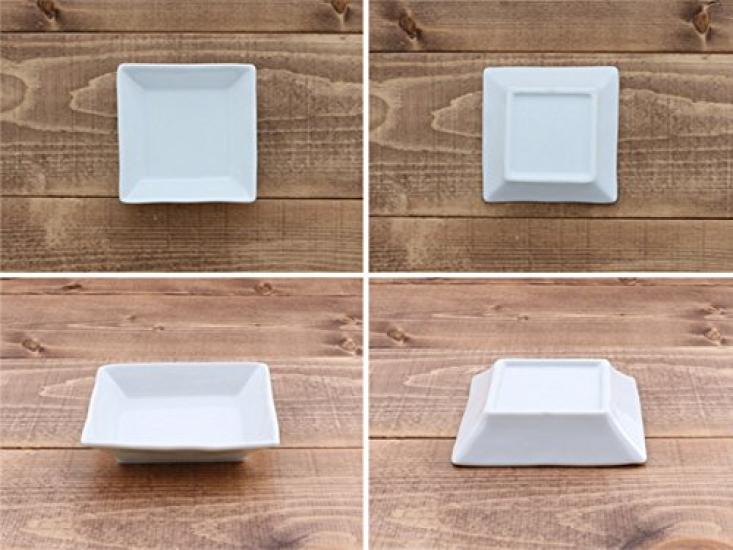 Tableware East White Tableware EAST Original Square Plate (S) (STUDIO BASIC) Set of 5 Small Plate Small Plate Western Tableware Square Plate Serving