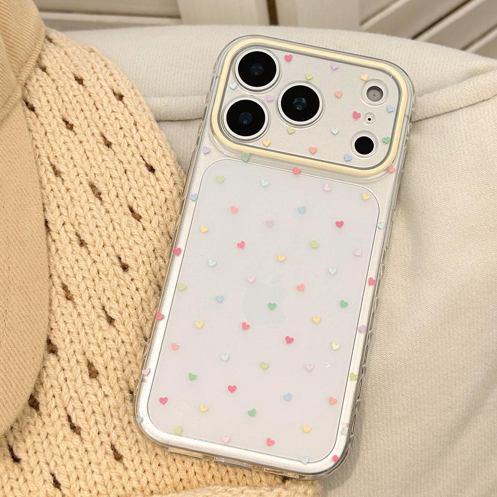 Colorful Heart-Shaped Phone Case for iPhone 17 and iPhone 17 Pro Max