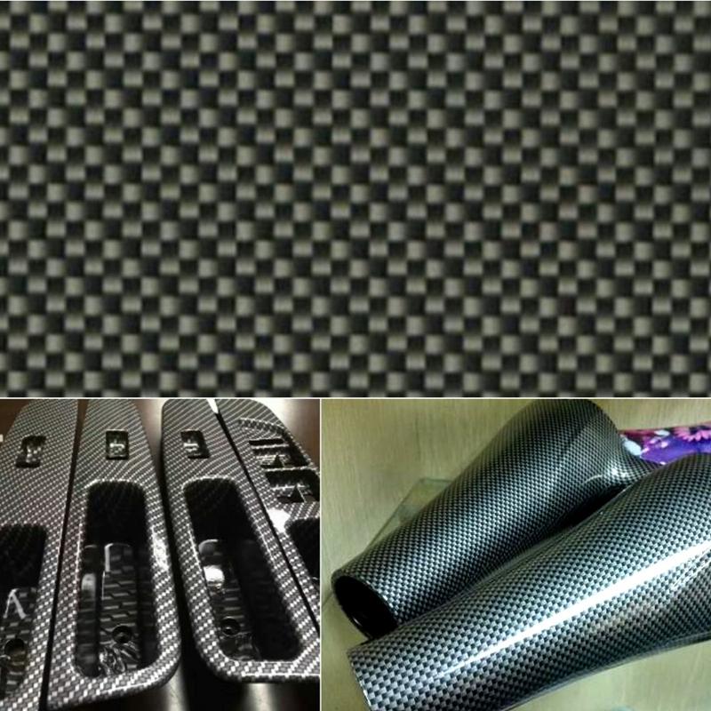 Car Building Decoration Dipping Film Carbon Fiber Pattern Black PVA Water Transfer Film Decorative Films for Household 50x100cm