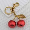 Delicate Cherry Pendant Statement Pendant Bag Pendant Key Ornament Alloy Texture Great for Dating and Social Event