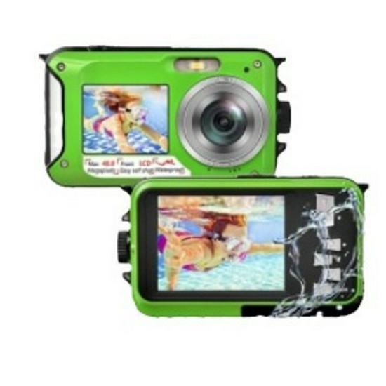 4K Doppelscreen Wasserdichte Tauchkamera 48MP 16x Zoom Taschenlampe Camcorder HD368A